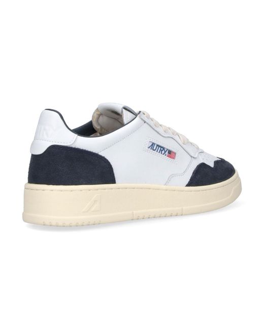 Autry Blue Low-Top Sneakers With Minimalist Aesthetic for men