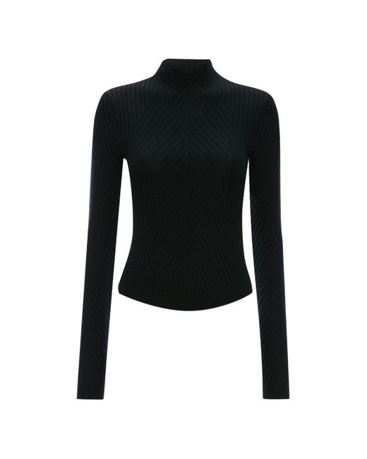 Victoria Beckham Black Sweater Merino Wool