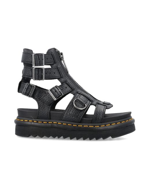 black olson sandals