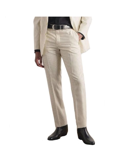 Céline Natural Wool Striped Pants for men