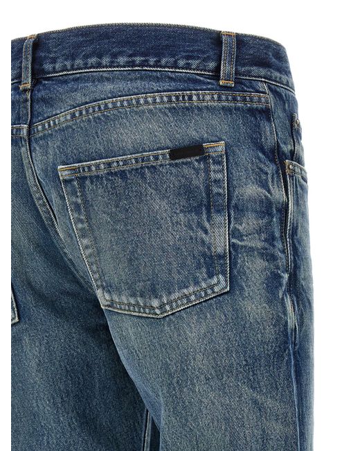 Saint Laurent Blue 'hydrangea' Jeans for men