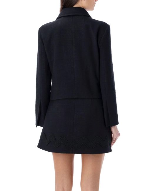 Patou Black Tweed Short Jacket