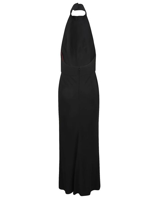 Alexander McQueen Black Round Neck Sleeveless Dress