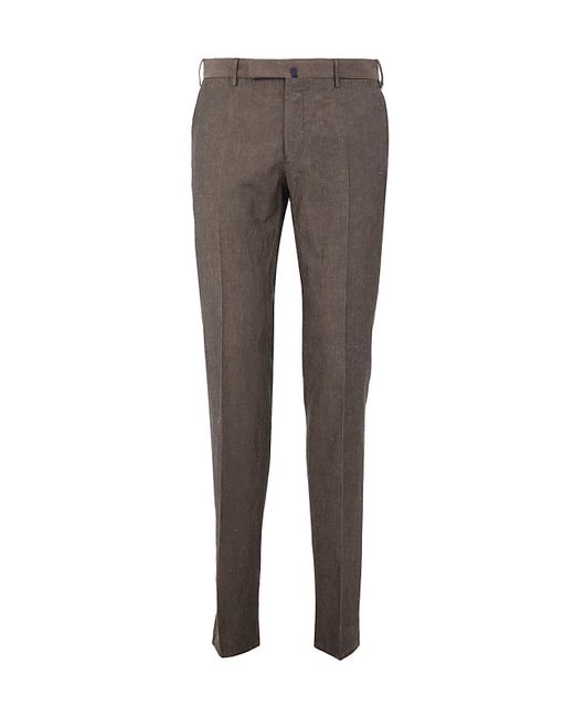 Incotex Venezia 1951 Cotton And Linen Slim Fit Pants in Brown for Men ...