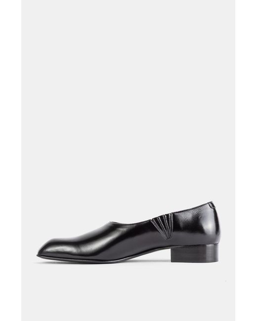 Khaite Black Mocassins Colt Slip On Loafer En Cuir Noir Loafers