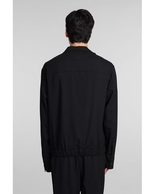 Mauro Grifoni Black Casual Jacket for men