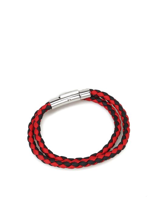 Tod's Leather Bracciale Mycolors In Pelle - Rosso, Nero Xemb1900200flr0265  in Black/Red (Red) for Men - Save 1% | Lyst
