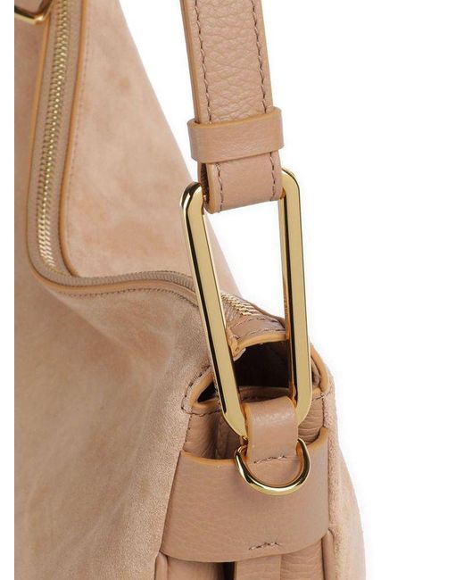 Coccinelle Natural Shoulder Bag Cowhide Shoulder-Bags