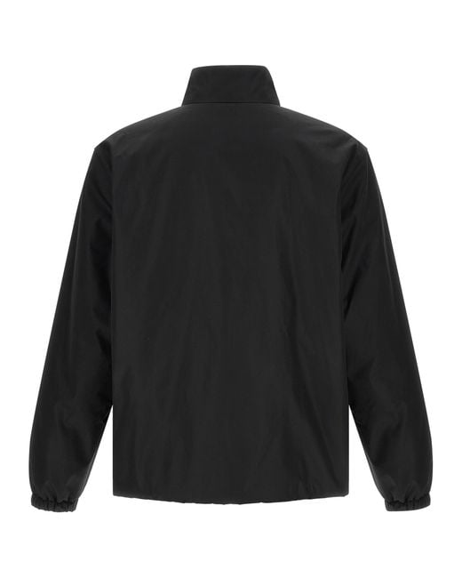 Jil Sander Black Polyester Full-Length Jacket Clothing for men