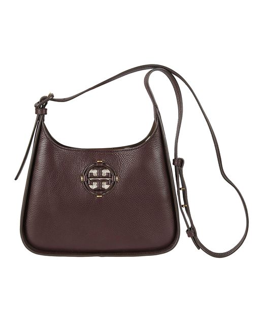 Tory Burch Small Miller Hobo Bag in Brown Lyst