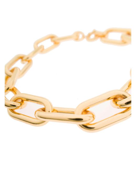 FEDERICA TOSI Metallic Lace Ella 18k Gold Plated Bronze Chain Necklace Tosi