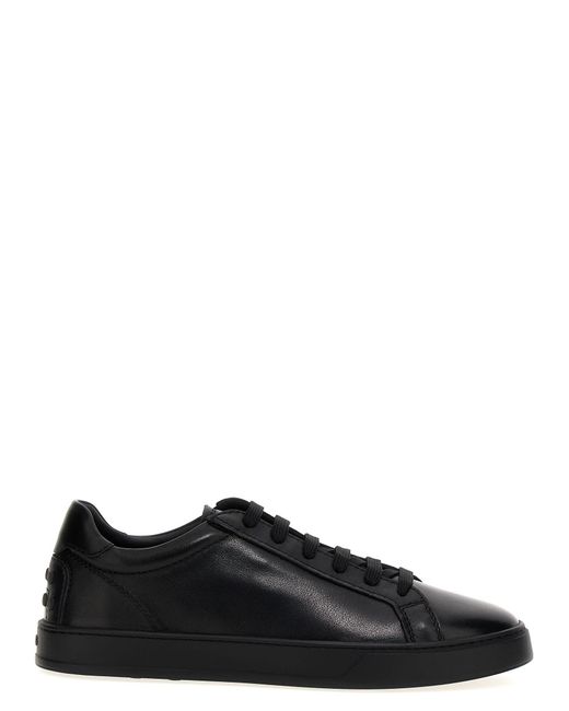 Tod's Black Leather Sneakers for men
