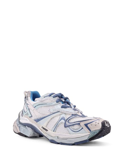 Balenciaga White Runner 2 Mesh Sneakers for men