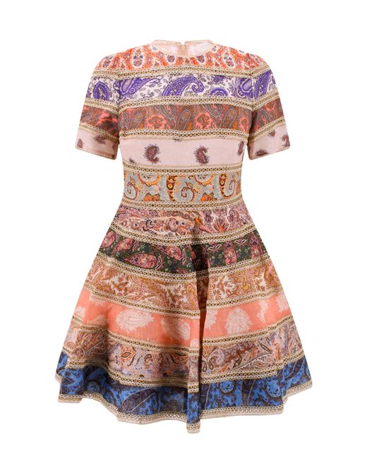 Zimmermann Multicolor Devi Mini Dress