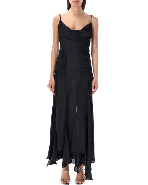Y. Project Black Hook And Eye Long Dress