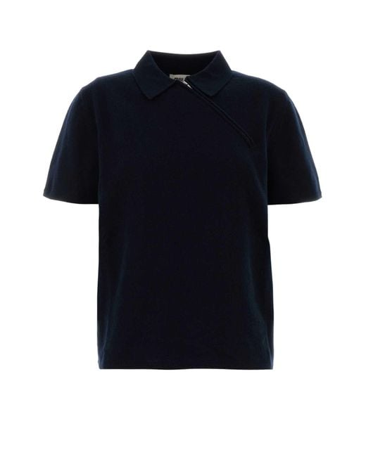 Miu Miu Black Midnight Cashmere Polo Shirt