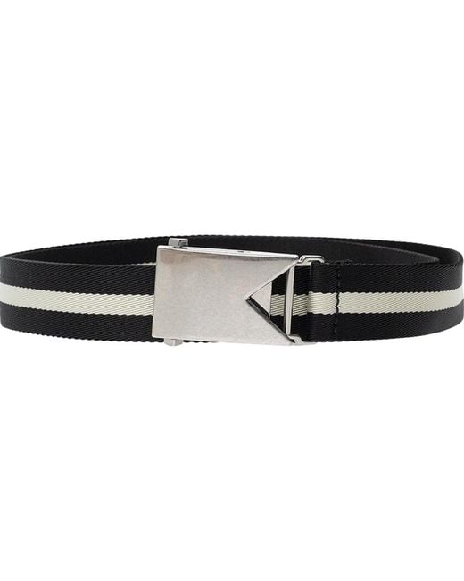 Bottega Veneta Black Polyester Belt for men