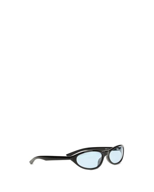 Balenciaga White Neo Round Sunglasses for men