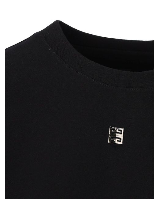 Givenchy Black 4g-motif Cotton T-shirt
