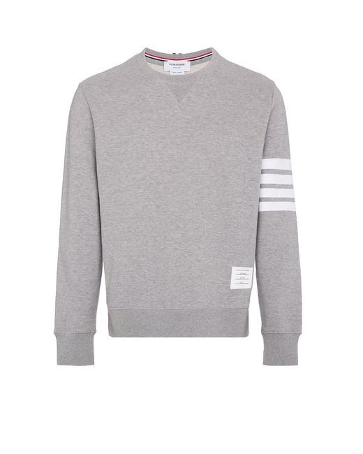 Thom Browne Gray 4-Bar Sweatshirt for men