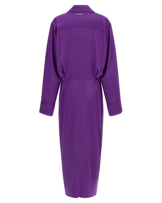 The Attico Purple Chemisier Dress