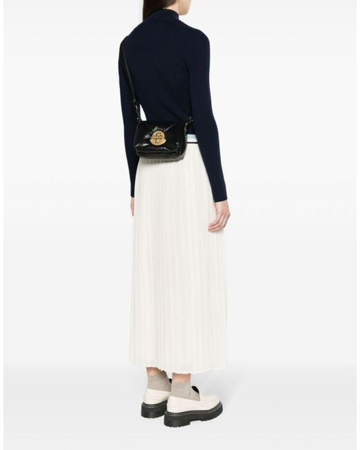 Moncler Black Puf Twist-Lock Mini Crossbody Bag