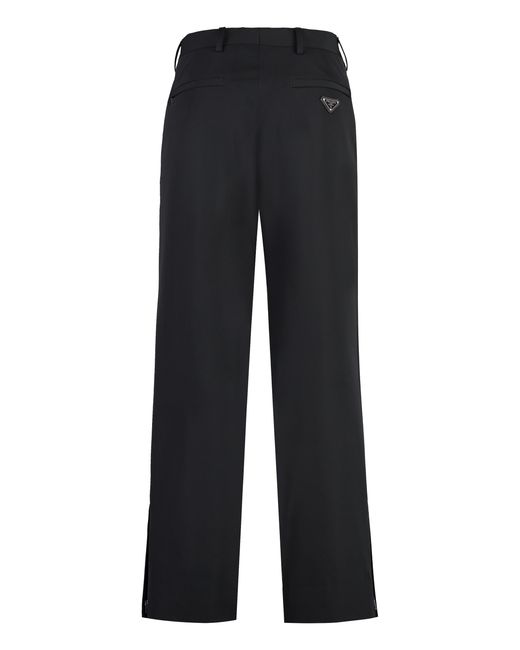 Prada Blue Technical Fabric Pants for men