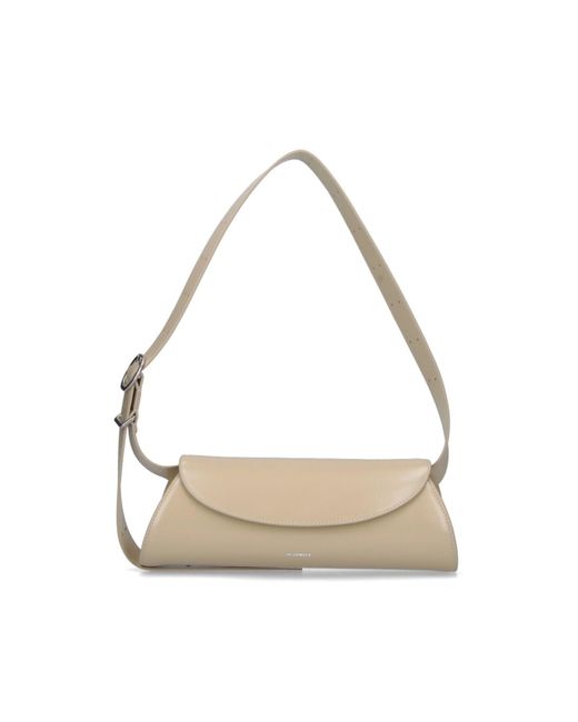 Jil Sander White Small Shoulder Bag Cannolo