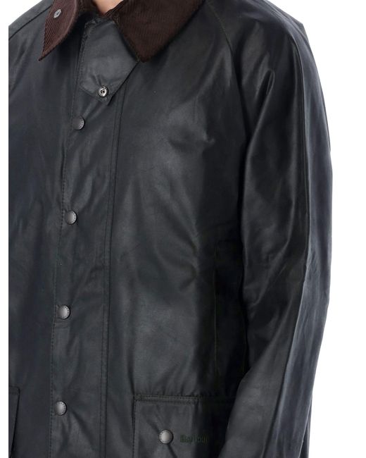 Barbour Black Beaufort Wax Jacket for men