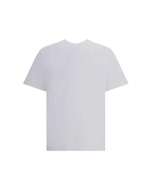 Givenchy White T-Shirt With Logoed Patch for men