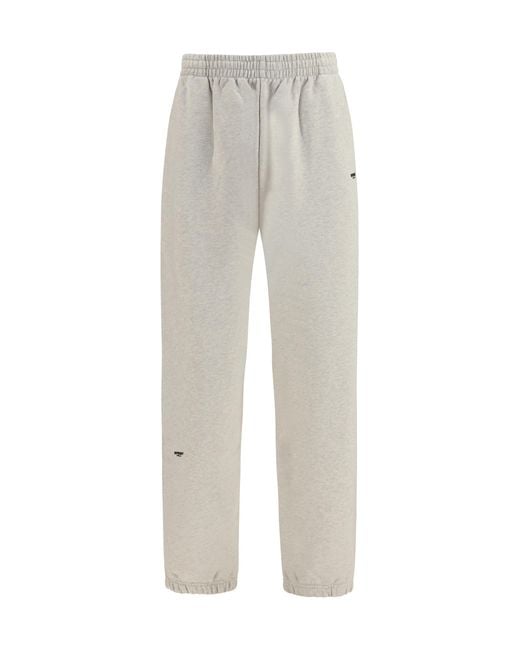 Represent Gray Sweatpants Micro Owners Club Cotton Trousers for men