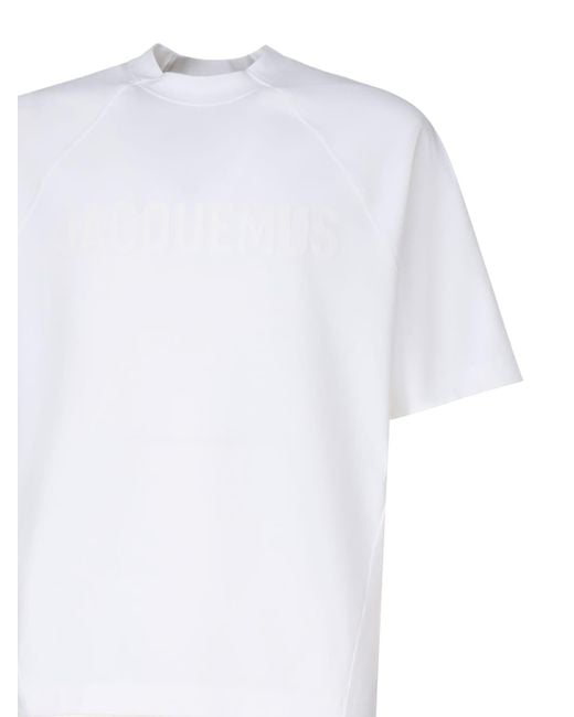 Jacquemus White Typo T-Shirts