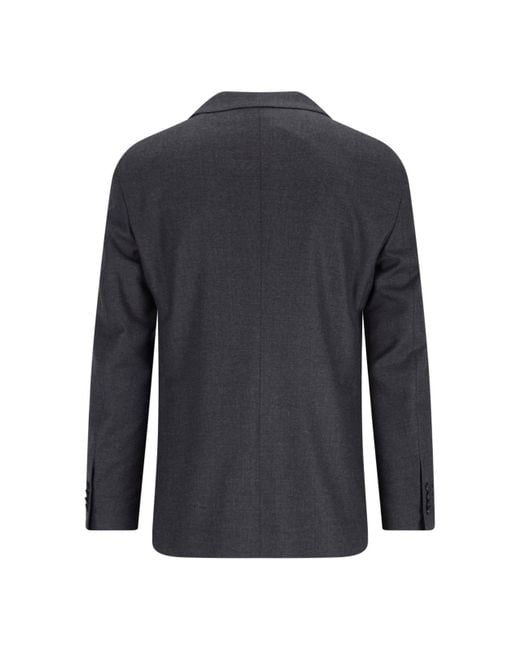 Tagliatore Blue Double-Breasted Virgin Wool Suit for men