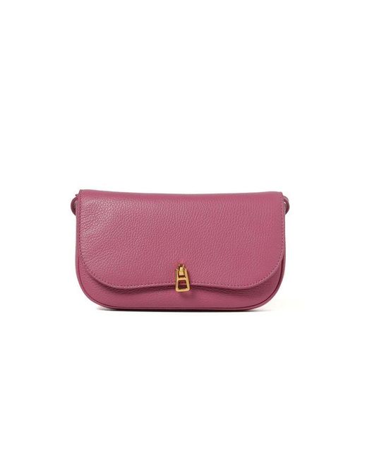 Coccinelle Pink Mini Crossbody Bag Cow Leather Crossbody-Bags