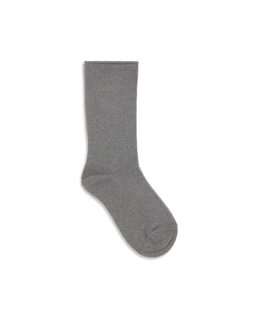 Brunello Cucinelli Gray Silk Socks