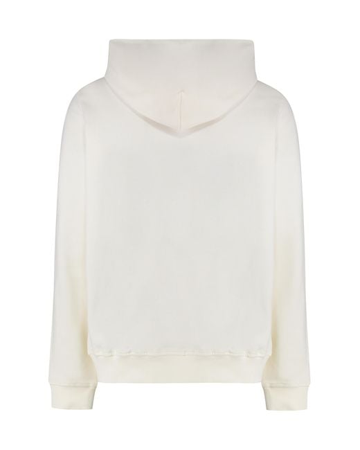 Rick Owens White Jason Full-Zip Hoodie Cotton for men