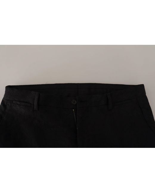 Dolce & Gabbana Black Polyester Formal 2 Piece Martini Suit for men