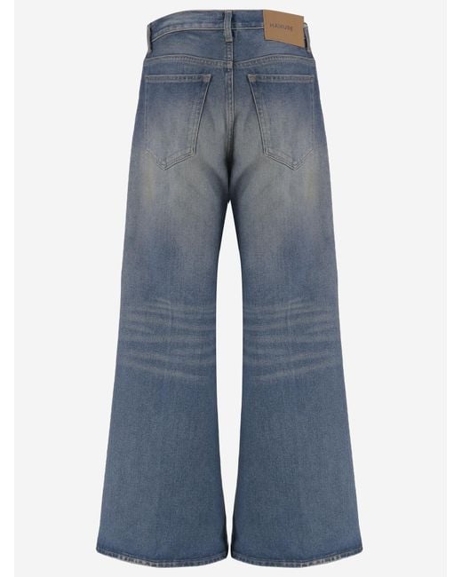 Haikure Blue Cotton Denim Jeans