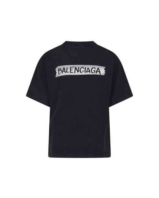 Balenciaga Black T-Shirts
