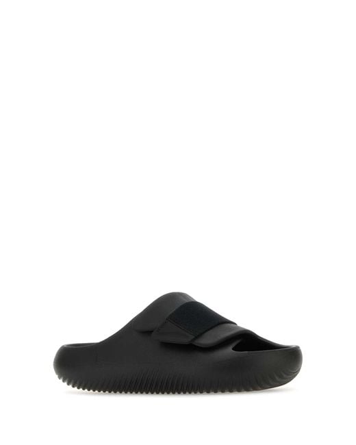 CROCSTM Black Rubber Mellow Luxe Recovery Slippers for men
