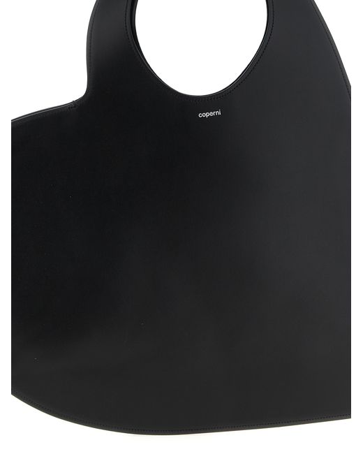 Coperni Black 'Double Heart' Shoulder Bag