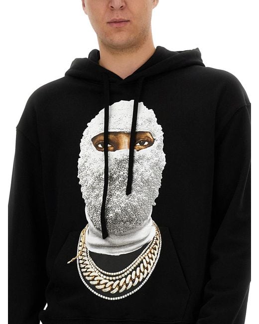 Ih Nom Uh Nit Black Sweatshirt With Future Mask for men