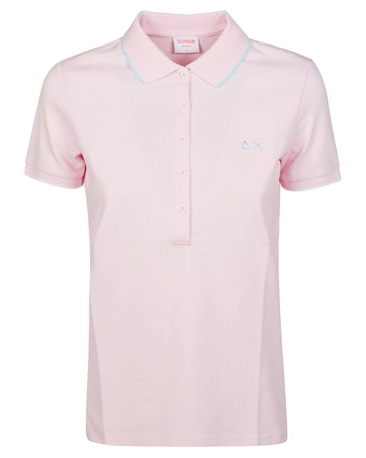 Sun 68 Pink Bordini Polo Shirt