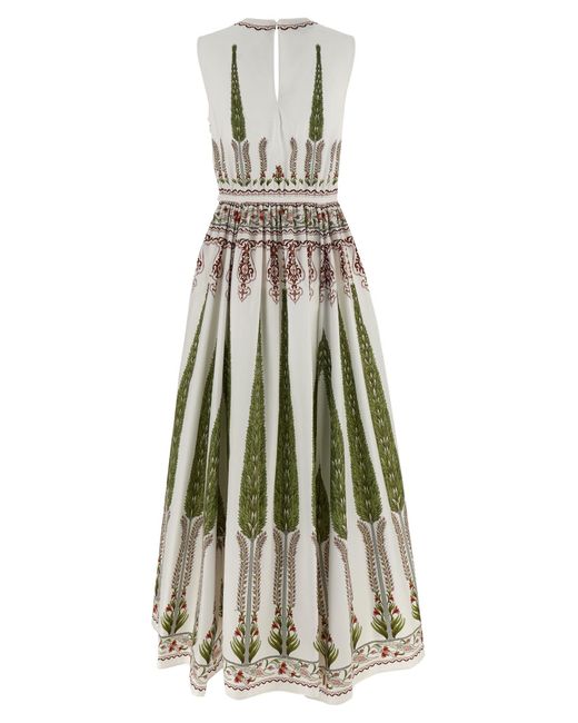Giambattista Valli White Long Floral Dress