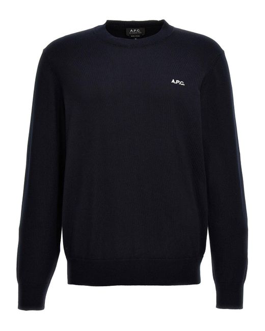 A.P.C. Blue Melville Sweater, Cardigans for men