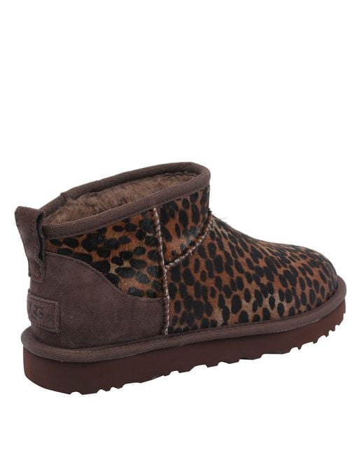 Ugg Brown Classic Ultra Mini Booties
