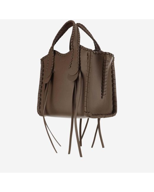 Chloé Brown Mony Tote Bag Small Size