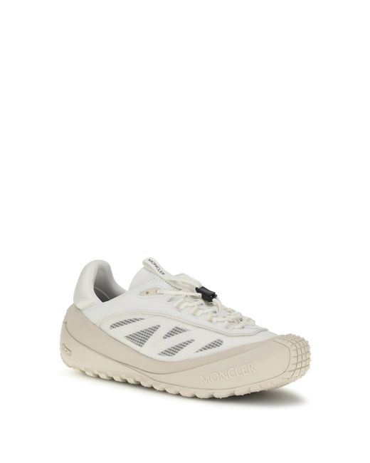 Moncler White Sneakers Trailgrip Lp Upper: Polyester Trainers