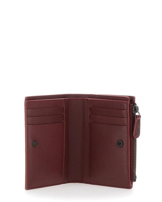 Balenciaga Purple Card Holder Le City Leather Accessory