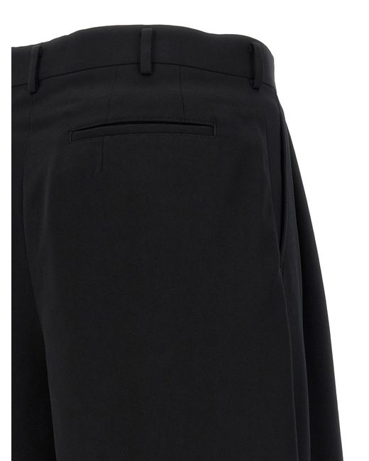 Comme des Garçons Black Wool Bermuda Shorts for men